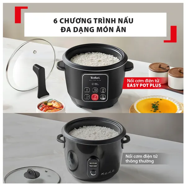 Nồi Cơm Điện Tử Tefal 1.8 Lít RK1088Y0
