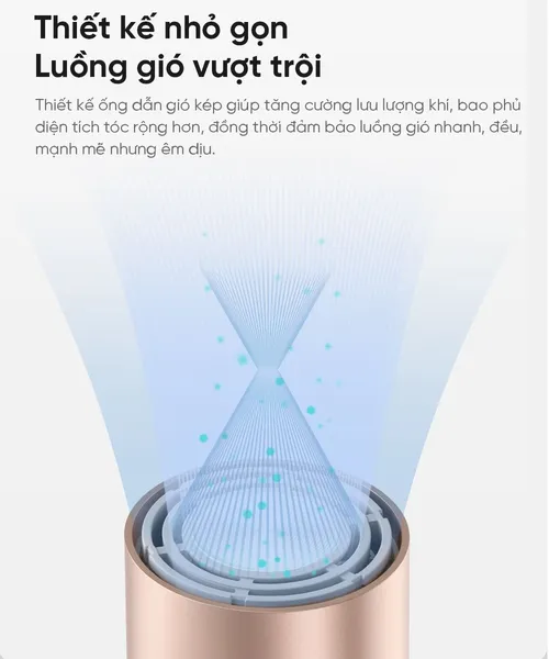 Máy Sấy Tóc Dreame Hair Pocket Uni AHD54 Màu Vàng Đồng