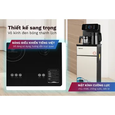 Cây Nước Nóng Lạnh Bình Âm Kết Hợp Bàn Pha Trà Cafe Fujihome TBD22 6