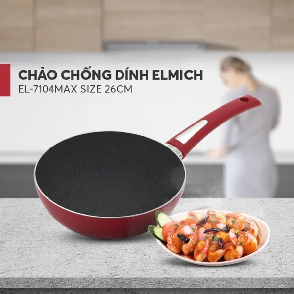Chảo Chống Dính Elmich EL-7104Max Size 26cm