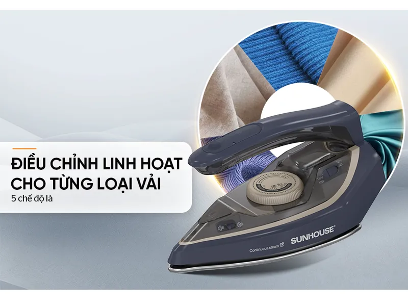 Bàn Ủi Hơi Nước Cầm Tay Sunhouse SHD2172