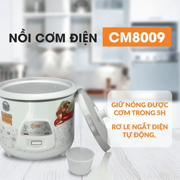 Nồi Cơm Điện Comet CM8009 1.2 Lít