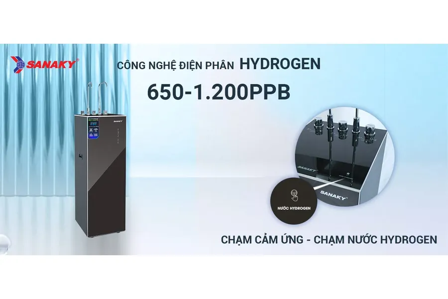 Máy Lọc Nước Ion Kiềm Hydrogen Sanaky 12 Lõi SNK-TV3IK018