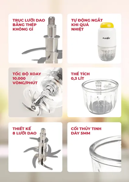 Máy Xay Thịt Magic Eco AC-13 200W
