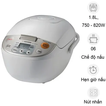 Nồi Cơm Điện Zojirushi NL-AAQ18 1.8 Lít - Xuất Xứ Nhật Bản