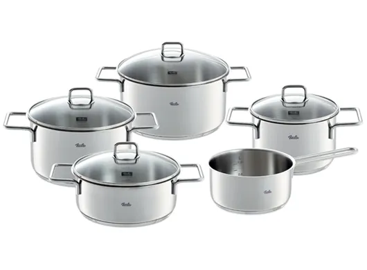 Bộ Nồi Fissler LumiTherm 5 Món Nắp Kính