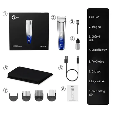 Tông Đơ Hớt Tóc Coclear Hoạt Động Bằng Điện HC5216 8