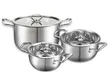 Bộ 3 Nồi Inox 304 Đáy Từ 5 Lớp Daelux DXSP-GS3