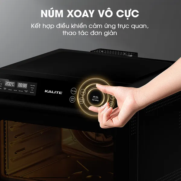 Lò Chiên Không Dầu Kết Hợp Hấp Kalite 20 Lít Fusion Pro