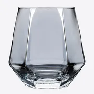 Ly Thấp Thủy Tinh Deli Hexagon Silver 310ml