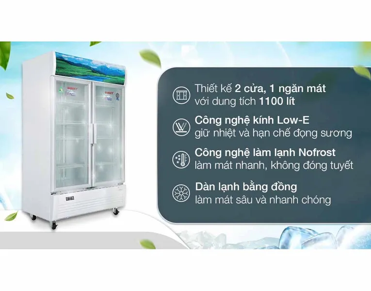 Tủ Mát Sanaky 1100 Lít VH-1209HP