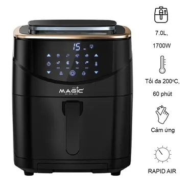 Nồi chiên không dầu kết hợp hấp Magic S07