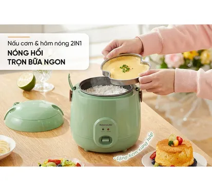 Nồi Cơm Điện 0.4 Lít Sunhouse SHD8206G 9