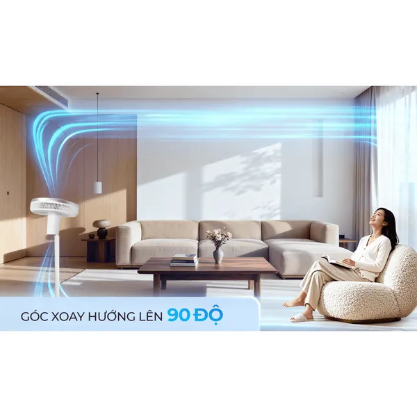 Quạt Tuần Hoàn Có Remote Sharp PJ-CD404V-W 24W