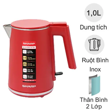 Bình Đun Siêu Tốc Sharp EKJ-10DVPS-RD