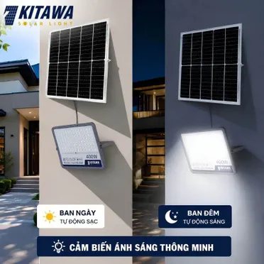 Đèn Pha Chống Chói Năng Lượng Mặt Trời 400W Kitawa FL1400 0