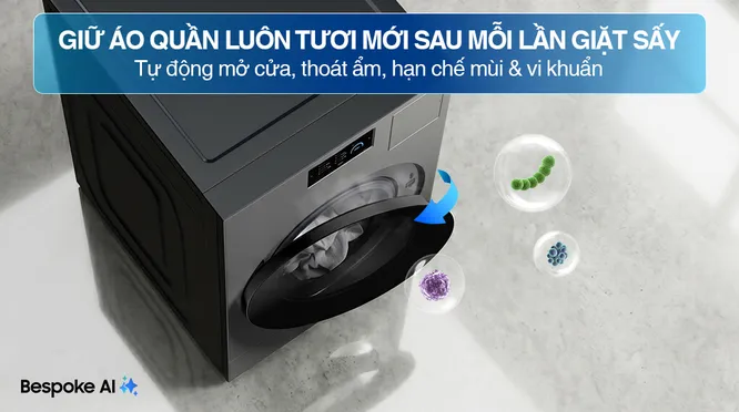 Máy Giặt Sấy Samsung Inverter 25/15 Kg WD25DB8995BZSV