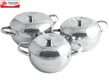 Bộ Nồi Táo Inox 304 Đáy Từ Ticook TK05