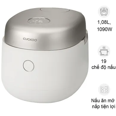 Nồi Cơm Điện Tử Áp Suất Cao Tần Cuckoo CRP-NHTR0610FGW 1.08 Lít - Xuất Xứ Hàn Quốc