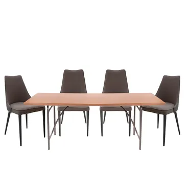 Bộ Bàn ăn Tara CP1708D-V36F-SS15 + 4 Ghế ăn CPMK113-127