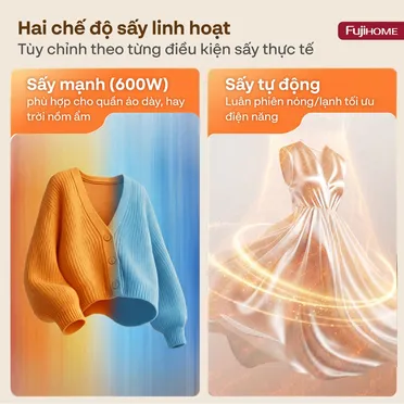 Máy Sấy Quần Áo Và Khử Trùng UV Gấp Gọn Fujihome FCD16 4
