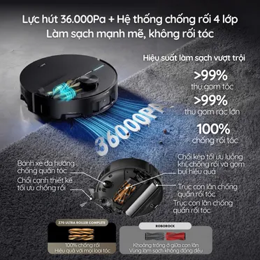 Robot Hút Bụi Lau Nhà Mova Z70 Ultra Roller Complete 9