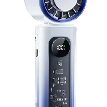 Quạt Cầm Tay Có Sò Lạnh Simplehome A231 Màu Xanh Ombre 3