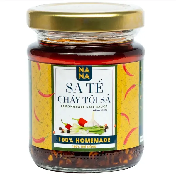Bộ 2 Hủ Sa Tế Cháy Tỏi, Sả NANA 240 gam