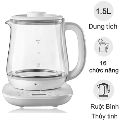 Bình Đun Đa Năng Bear YSH-D15V7 1.5 Lít