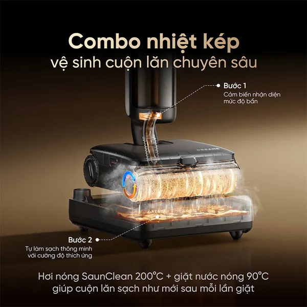 Máy Hút Bụi Lau Nhà Dreame H16 Steam