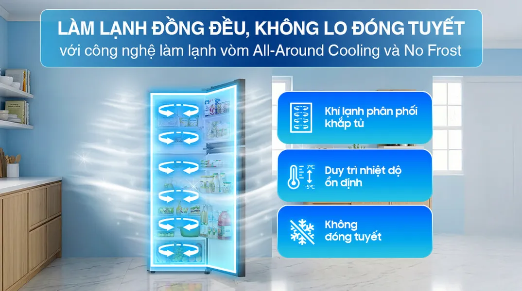 Tủ Lạnh Samsung Inverter 305 Lít RT31CG5424B1SV