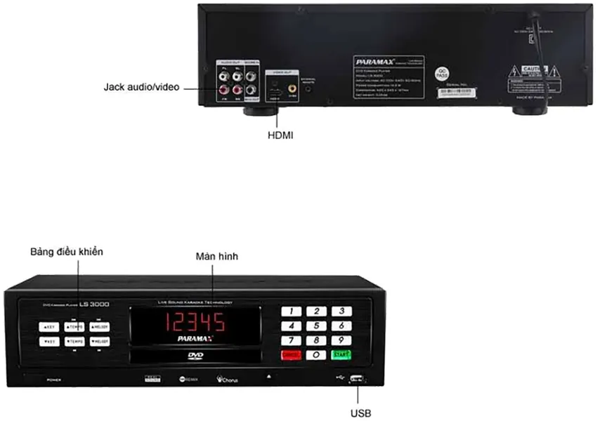 Đầu Karaoke Paramax LS5000 (ổ cứng 3TB-2018)