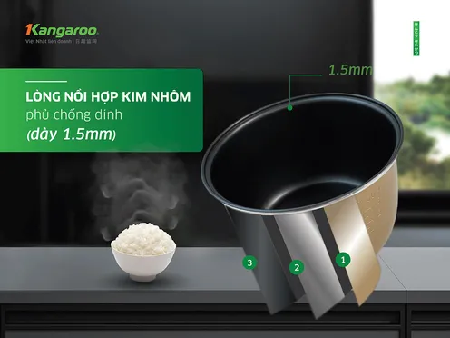 Nồi Cơm Điện Kangaroo KGRC18M3 1.8 Lít 5