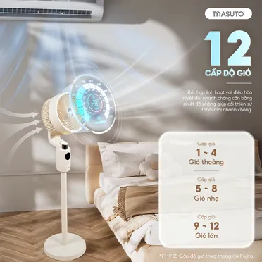 Quạt Đứng Điều Khiển Bằng Giọng Nói Masuto MSSmartAir 6