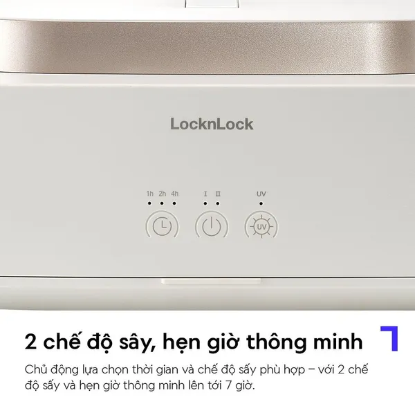 Tủ Sấy Quần Áo Gấp Gọn Lock&Lock END112IVY 600W