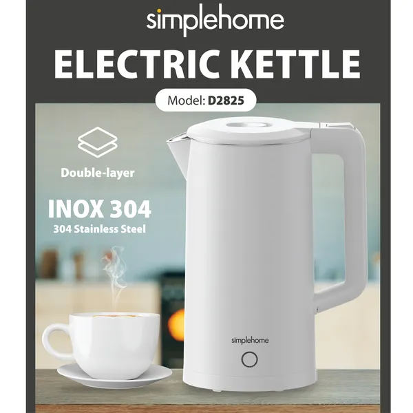 Bình Đun Siêu Tốc 2 Lớp Simplehome D2825