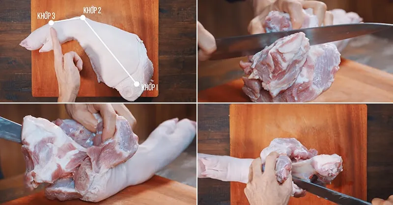Cách rút xương chân giò heo nhanh chóng, đúng kỹ thuật tại nhà