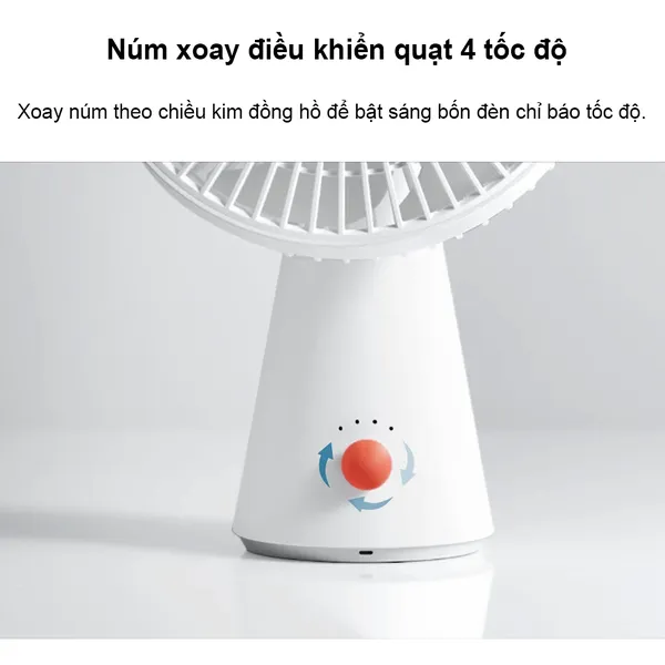 Quạt Để Bàn Xiaomi Rechargeable Mini Fan (BHR6089GL)