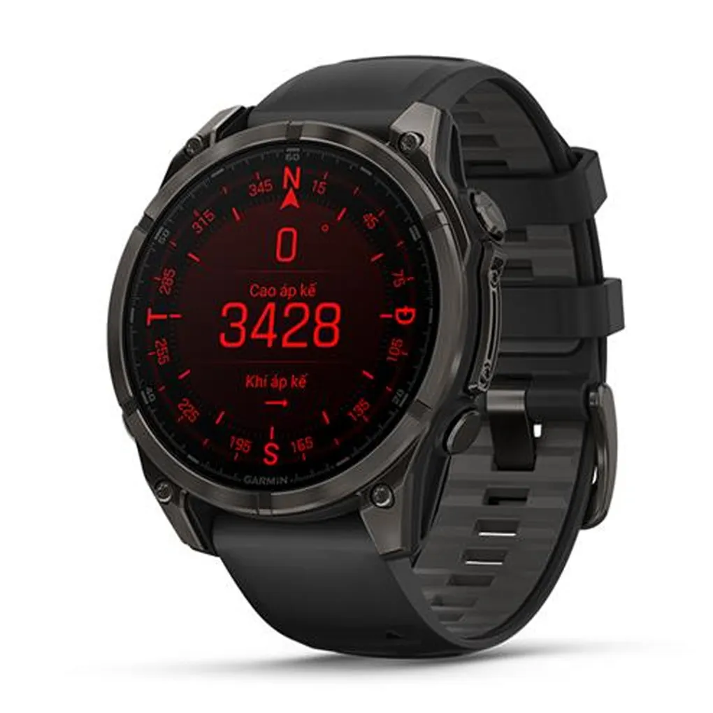 Fenix 8 Sapphire 47mm Viền Titanium D&acirc;y Silicone
