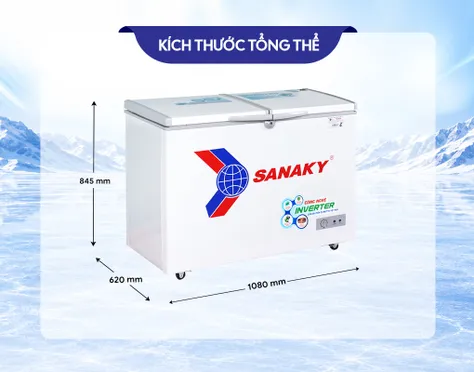 Tủ Đông Sanaky Inverter 235 Lít VH-2899A3 1