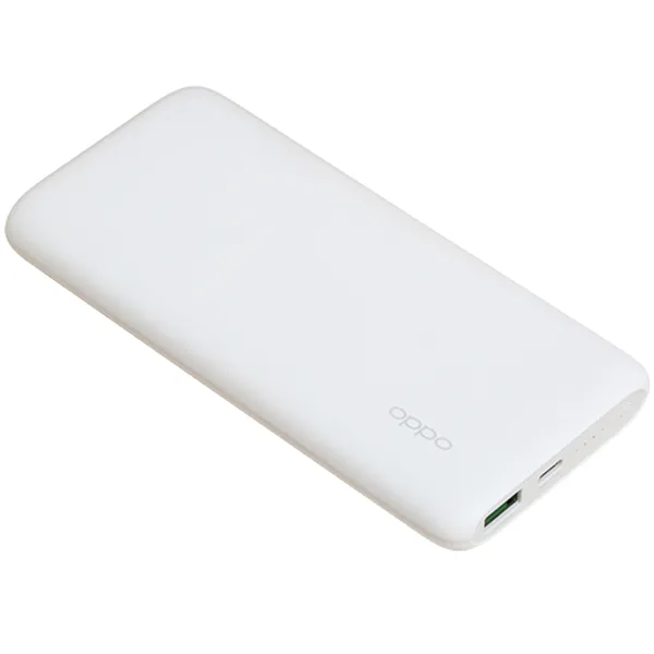 Pin Dự Phòng Hiệu OPPO, Dung Lượng 10.000 mAh - PBV02 Trắng