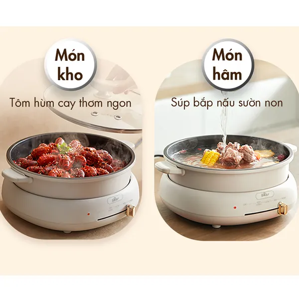 Nồi Lẩu Nướng Đa Năng Bear DHG-C40W2