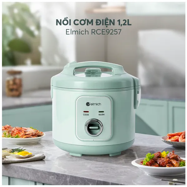 Nồi Cơm Điện Elmich RCE9257 1.2 Lít
