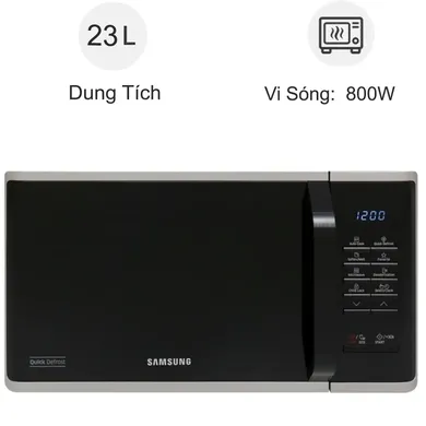 Lò vi sóng Samsung MS23K3513ASV 23 lít