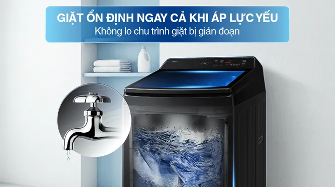 Máy Giặt Samsung Inverter 12.5 Kg WA40F12E4CSV