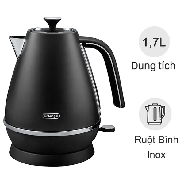 Bình đun siêu tốc 1.7lít Delonghi KBI2001.BK