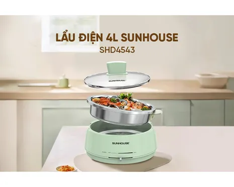 Nồi Lẩu Điện Sunhouse SHD4543 4 Lít 1