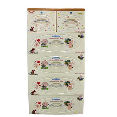Tủ IBABY 05 Ngăn KN Kem Mới- 6009