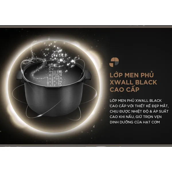Nồi Cơm Điện Tử Áp Suất Cuckoo CRP-PWV1008F/BKDSCRVNCV 1.8 Lít