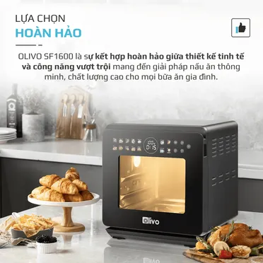 Nồi Chiên Hơi Nước Olivo SF1600 16 Lít 5